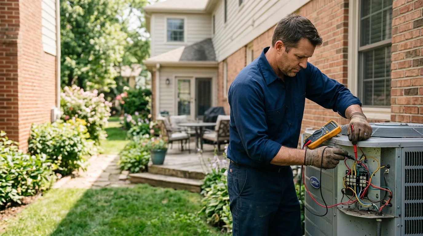 HVAC technician working near Boyce, VA